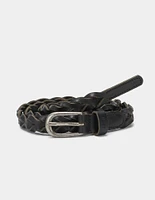 Leather Braided Belt