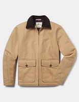 Canvas Zip Front Jacket Tan