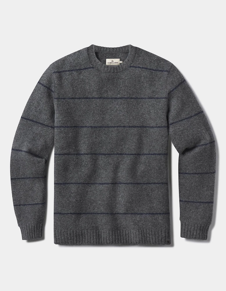 Homebound Crewneck Sweater Grey Stripe