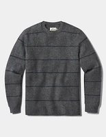 Homebound Crewneck Sweater Grey Stripe