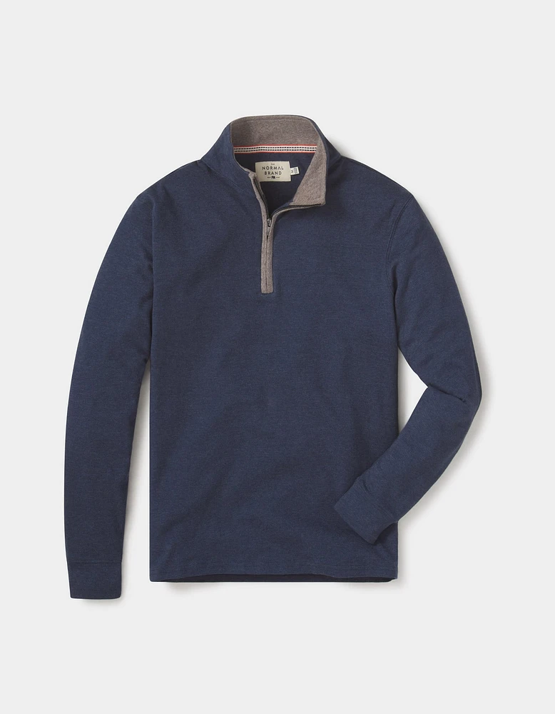 Puremeso Quarter Zip Pullover Navy