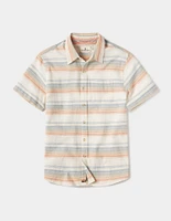 Freshwater Short Sleeve Button Up Shirt Canyon Stripe