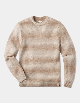 Ombre Crewneck Sweater Tan