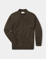 Robles Knit Long Sleeve Polo Alpine