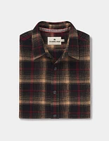 Louis Heavyweight Flannel Overshirt Black Plaid