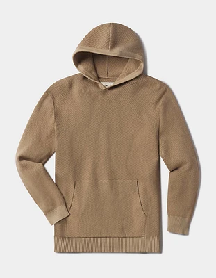 Herringbone Knit Hoodie Toasted Chestnut