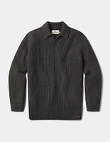 Marled Polo Sweater Olive