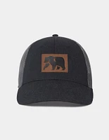 Leather Patch Dano Hat in Charcoal