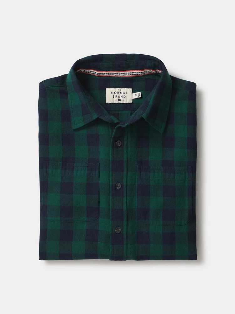 Jackson Lightweight Flannel Green Check