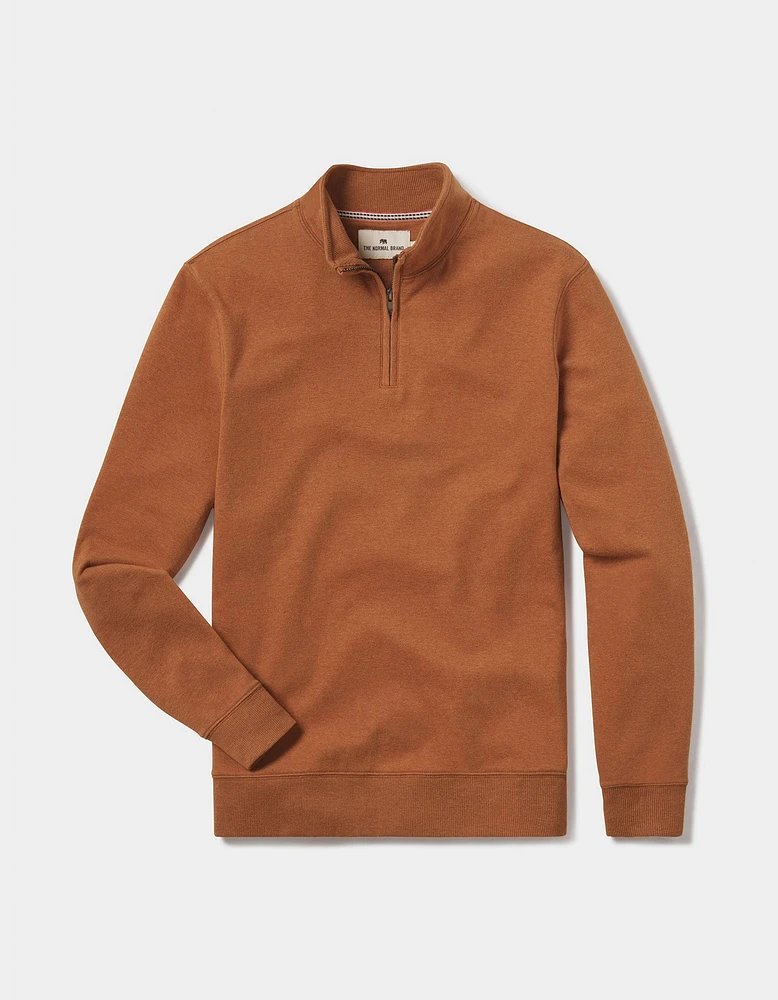 Puremeso Weekend Quarter Zip Almond