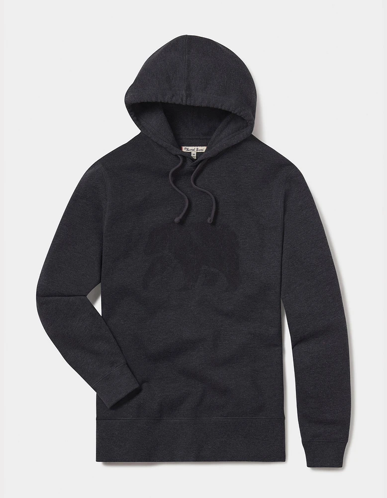 Clay Fleece Collegiate Hoodie Charcoal