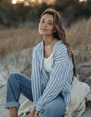 Freshwater Overshirt Coastal Stripe
