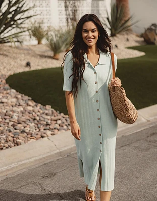 Jolene Knit Polo Dress Cayenne
