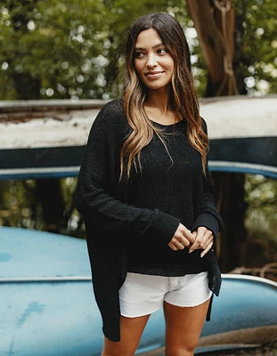 Roadtrip V-Neck Sweater Black
