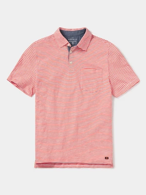 Vintage Slub Pocket Polo Sunrise Stripe