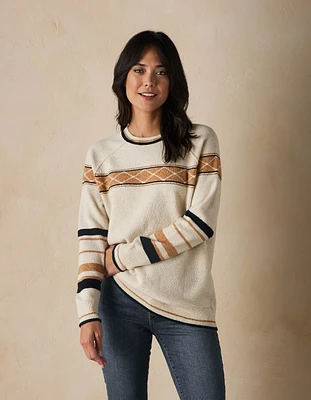 Marianna Raglan Sweater Cream Multi