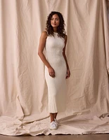 Audrey Knit Midi Dress Ivory