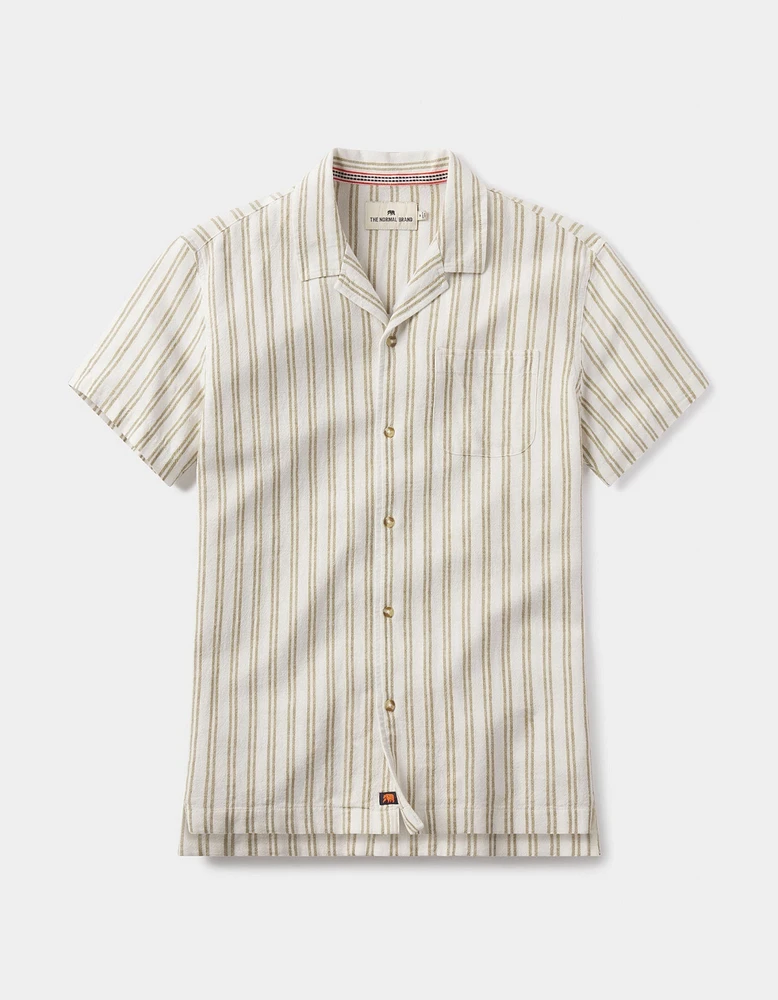 Freshwater Camp Shirt Agave Stripe