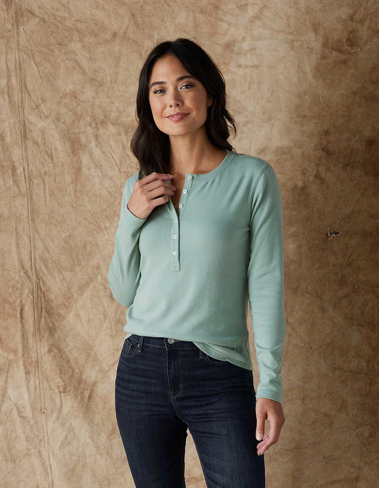 Women's Puremeso Henley Juniper