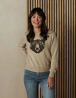 Women's Bear Sweater Oatmeal