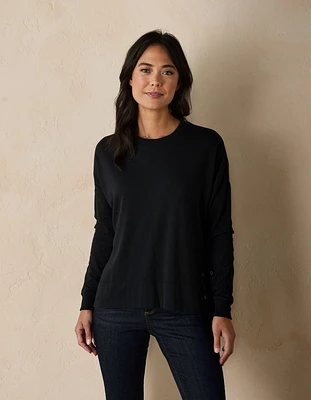 Puremeso Split Side Overshirt Black