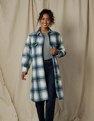 Toni Duster Jacket Blue Plaid