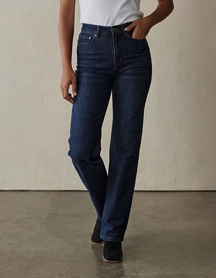 Hi-Rise Straight Jean Dark Wash