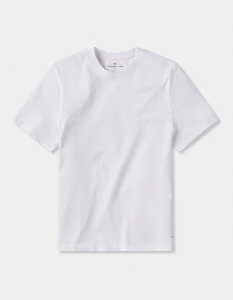 Lennox Jersey Relaxed Tee White