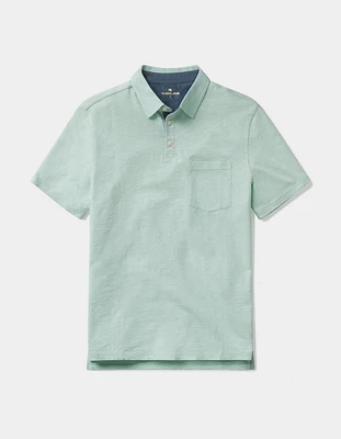 Vintage Slub Pocket Polo Surf Spray