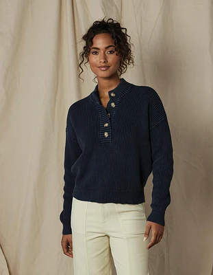 Lynn Washed Popover Indigo