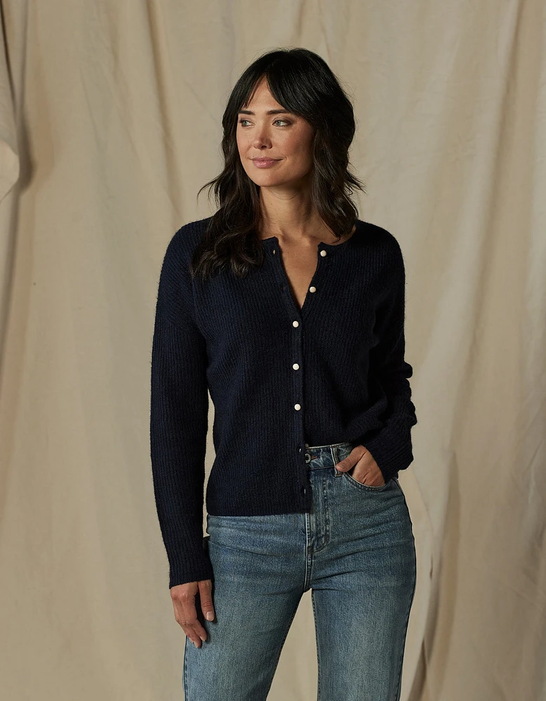 Marianna Cardigan Top Navy