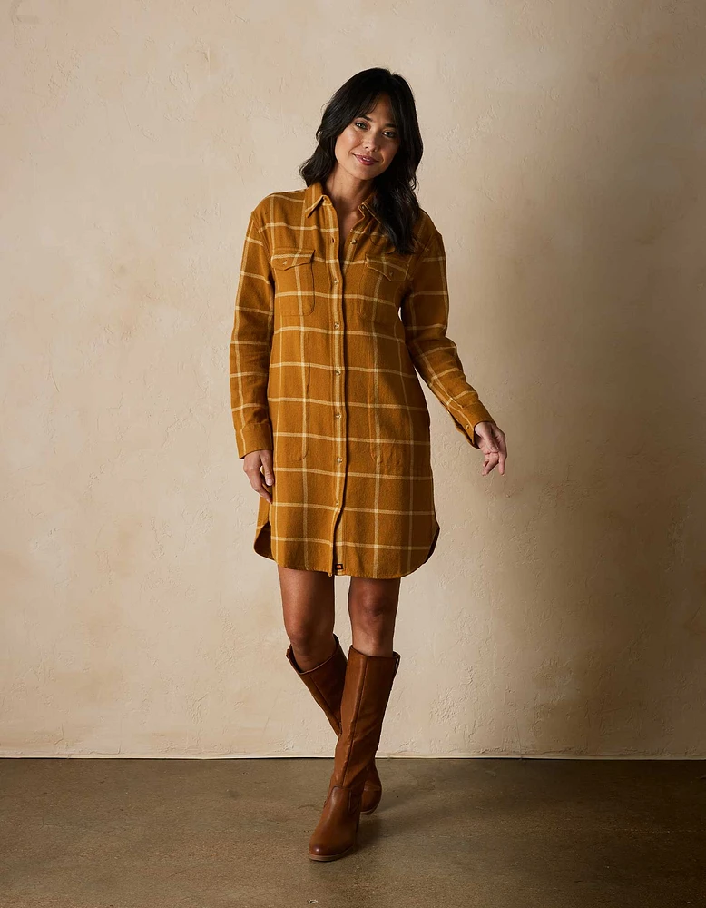 Mountain Shirt Dress Palomino Plaid