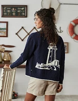 Point Betsie Shawl Cardigan Normal Navy