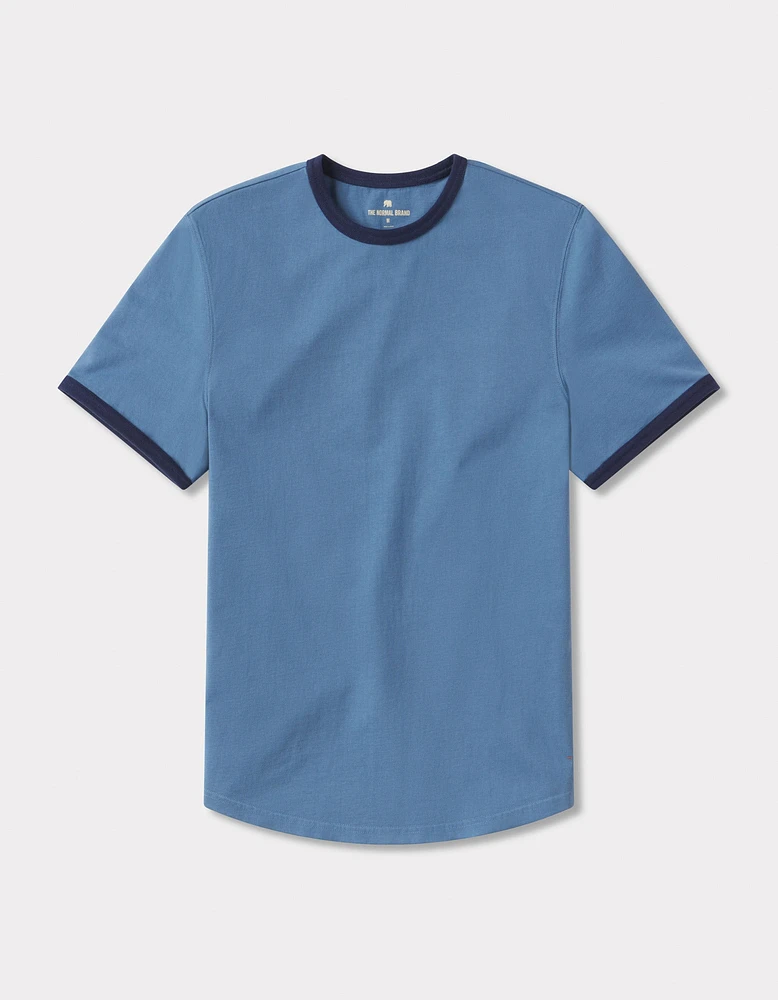 Lennox Jersey Ringer Tee Riverway/Navy