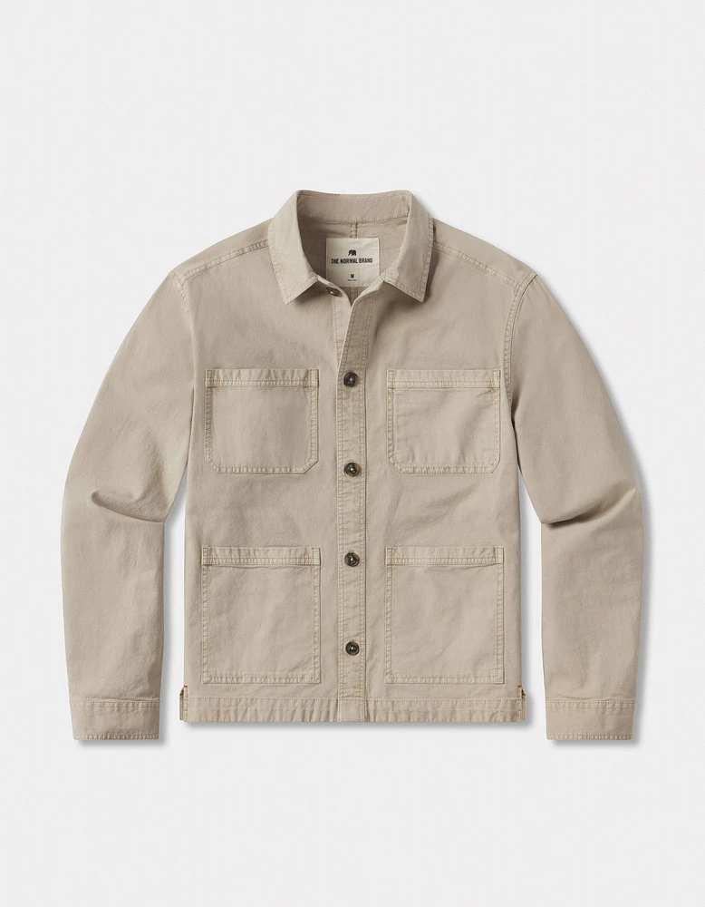 James Canvas Overshirt Sand Dune