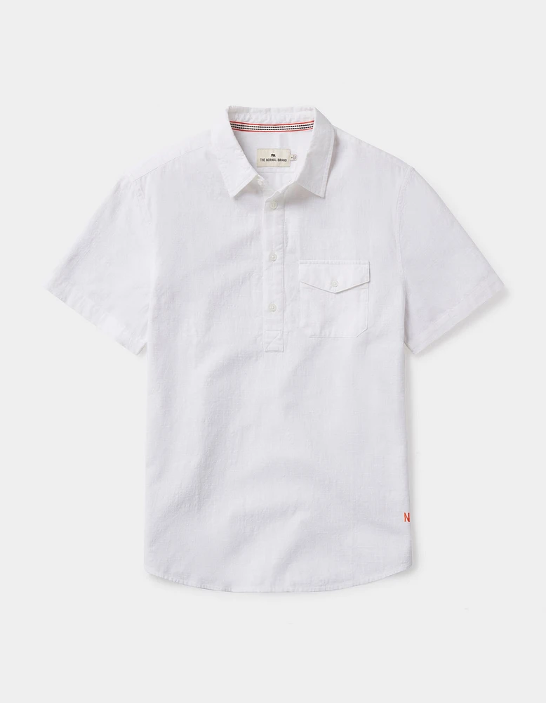 Lived-In Cotton Popover White