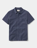 Sequoia Jacquard Button Down Harbor Blue