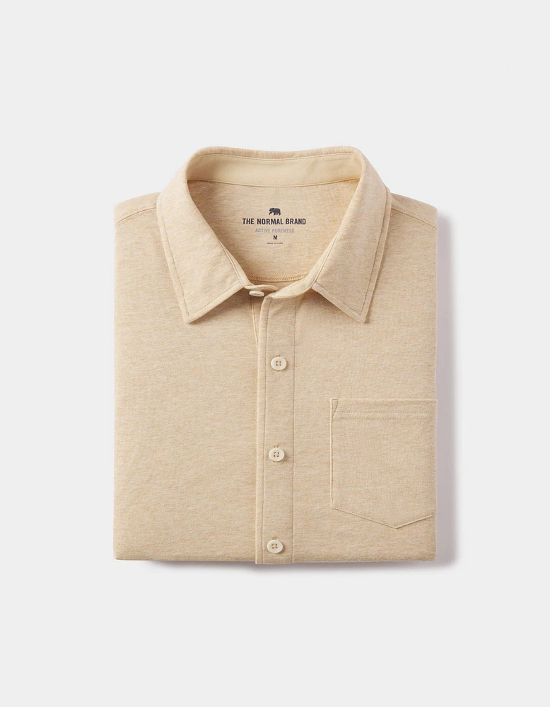 Active Puremeso Button Down Shirt Golden Hour