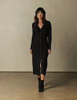 Alyx Button Thru Dress Black