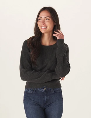 Collins Knit Crew Charcoal