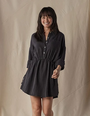 Kalo Shirt Dress Phantom