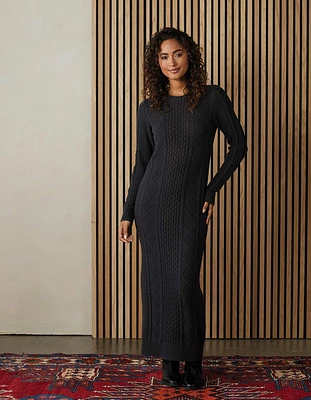 Maria Sweater Dress Charcoal