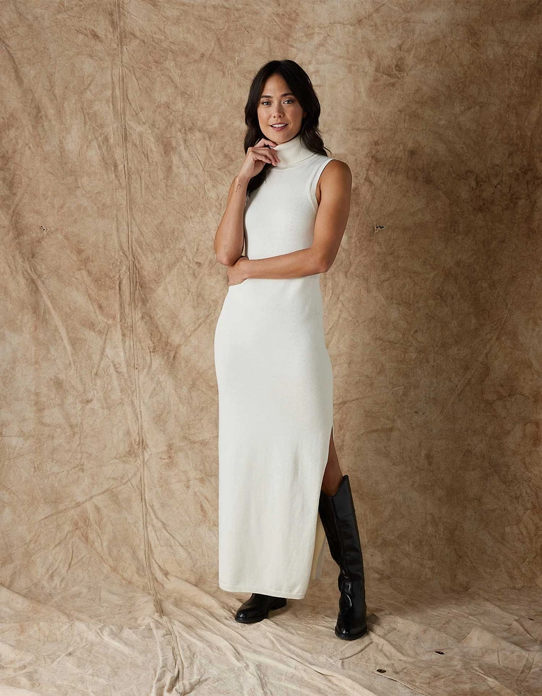 Athena Column Dress Winter White