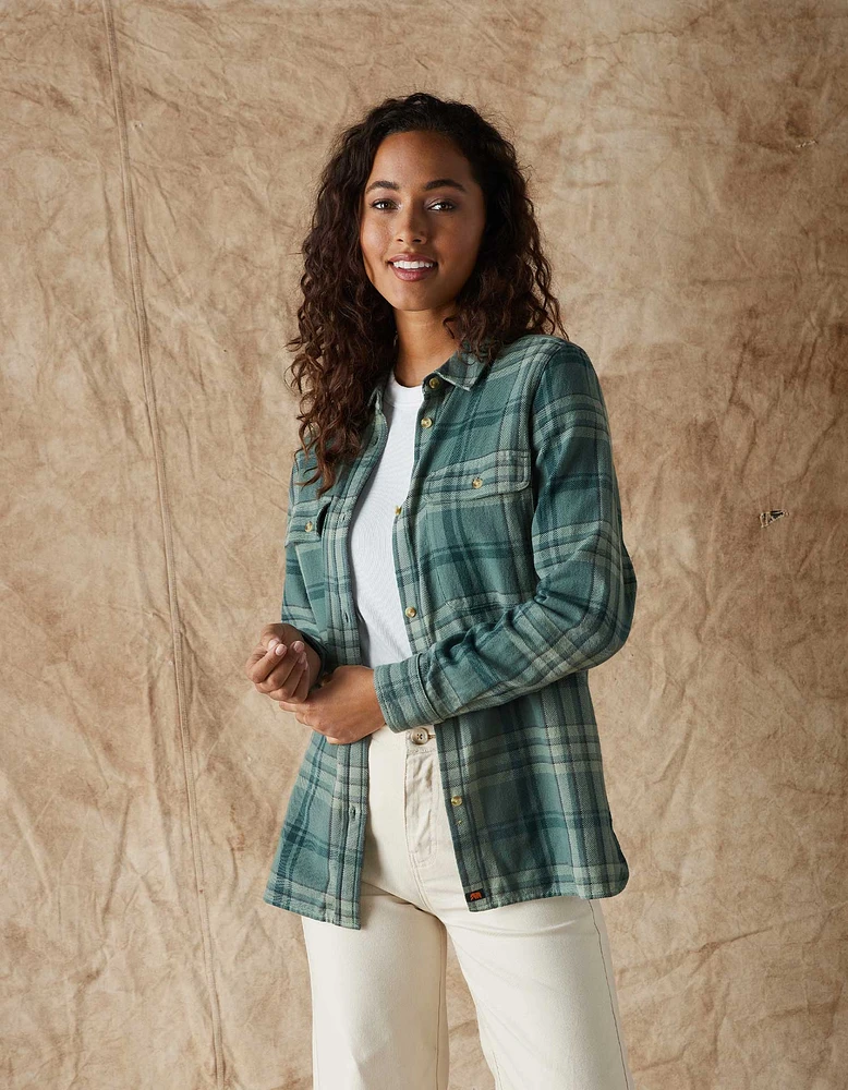 Women's Mountain Overshirt Juniper Plaid