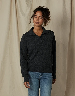 Marianna Popover Sweater Charcoal