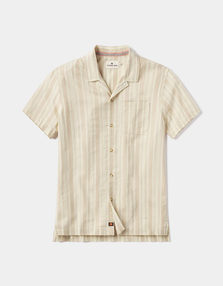 Freshwater Camp Shirt Montecristo Stripe