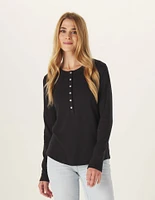 Women's Puremeso Henley Black