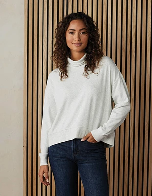 Puremeso Funnel Neck Pullover Stone