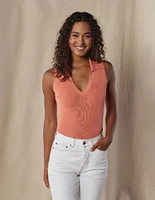 League Sleeveless Polo Georgia Peach