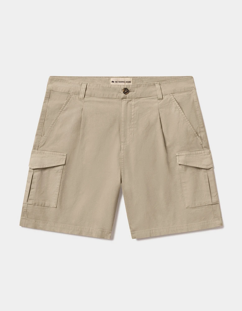 James Canvas Cargo Short Sand Dune